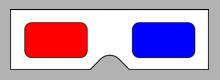 gafas 3d rojo azul