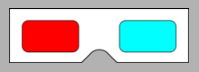 gafas 3d rojo cian